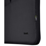 Сумка 16" Trust Bologna Slim, Black, поліестер, 41 x 29 x 2 см (24447) - Зображення 6