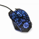 Миша Gembird MUS-6B-GRAFIX-01, оптика, Black USB, 3600 DPI, підсвічування - Зображення 3