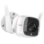 IP камера TP-Link Tapo C310, White, 3 Мп (2304x1296/15 fps), 1/2.7" CMOS, H.264, f/2.2, f=3.89 мм, WiFi (2.4 GHz), день/ніч, ІЧ-підсвічування 850 нм до 30 м, двосторонній аудіозв'язок, microSD, IP66, iOS 10+ / Android 5.0+