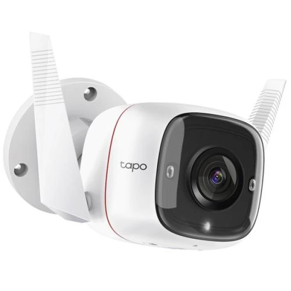 IP камера TP-Link Tapo C310, White, 3 Мп (2304x1296/15 fps), 1/2.7" CMOS, H.264, f/2.2, f=3.89 мм, WiFi (2.4 GHz), день/ніч, ІЧ-підсвічування 850 нм до 30 м, двосторонній аудіозв'язок, microSD, IP66, iOS 10+ / Android 5.0+