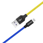 Кабель USB AM - Lightning, 1 м, Yellow/Blue, ColorWay, 2.4A (CW-CBUL052-BLY) - Зображення 5