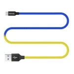 Кабель USB 2.0 AM - microUSB (5P), 1 м, Yellow/Blue, ColorWay, 2.4A (CW-CBUM052-BLY) - Зображення 3