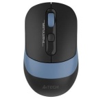 Миша A4Tech Fstyler FB10CS, Ash Blue, USB, бездротова, оптична, BT+RF (Combo), 1200/1600/2000/2400 dpi, 125 Hz, 4 кнопки, вбудований Li акумулятор