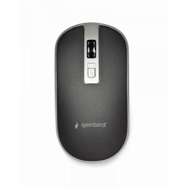 Миша Gembird MUSW-4B-06-BS бездротова, Black/Grey, 1600 dpi, USB, 1xAA