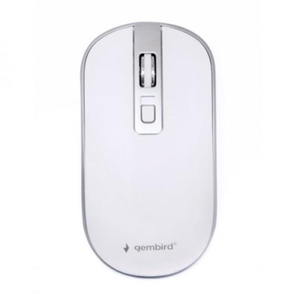 Миша Gembird MUSW-4B-06-WS бездротова, White/Grey, 1600 dpi, USB, 1xAA