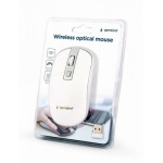 Миша Gembird MUSW-4B-06-WS бездротова, White/Grey, 1600 dpi, USB, 1xAA - Зображення 4
