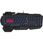Клавіатура Bloody B318 Black, USB, ігрова, мультимедійна, захист від вологи, 8 Light strike