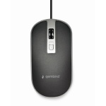 Миша Gembird MUS-4B-06-BS Black-Grey, Optical, USB, 1200 dpi - Зображення 2