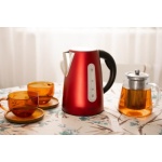 Електрочайник Ardesto EKL-F300R, Red, 1.7л, 2200Вт, нержавіюча сталь/ пластик, захист від перегріву та автоматичне відключення при відсутності води - Зображення 6