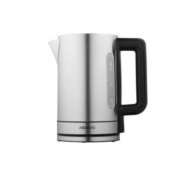 Електрочайник Ardesto EKL-FD700SS, Steel, 2200W, 1.8 л, дисковий, нержавіюча сталь, підтримка температури: 50°С, 70°С, 80°С, 90°С, захист від перегріву, індикатор рівня води