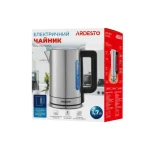 Електрочайник Ardesto EKL-FD700SS, Steel, 2200W, 1.8 л, дисковий, нержавіюча сталь, підтримка температури: 50°С, 70°С, 80°С, 90°С, захист від перегріву, індикатор рівня води - Зображення 5