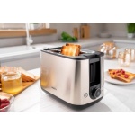 Тостер Ardesto T-K200, Steel, 800W, 2 тости, 2 відділення, 7 режимів підсмажування, нержавіюча сталь - Зображення 6
