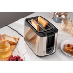 Тостер Ardesto T-K200, Steel, 800W, 2 тости, 2 відділення, 7 режимів підсмажування, нержавіюча сталь - Зображення 7