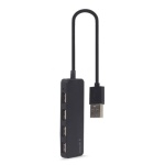 Хаб USB Gembird UHB-U2P4-06, Black, USB 2.0 - 4xUSB 2.0, кабель 30 см - Зображення 2