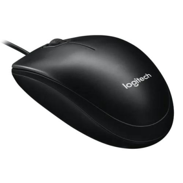 Миша Logitech M100, Black, USB, оптична, 1000 dpi, 3 кнопки, 1.8 м (910-006652)