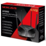 Роутер Mercusys MR80X Wi-Fi 802.11ax, 2976Mb, 3 LAN 10/100/1000Mb, Wi-Fi 6 - Зображення 4