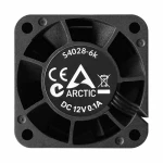 Вентилятор 40 мм, Arctic S4028-6K, Black, 40х40х28 мм, PWM, 250-6000 об/хв, 4-pin (ACFAN00185A) - Зображення 2