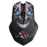 Миша Bloody R80 Plus Skul Black, Laser, Wireless+USB, 4000 cpi, metal feet, підсвічування
