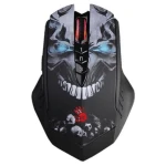 Миша Bloody R80 Plus Skul Black, Laser, Wireless+USB, 4000 cpi, metal feet, підсвічування