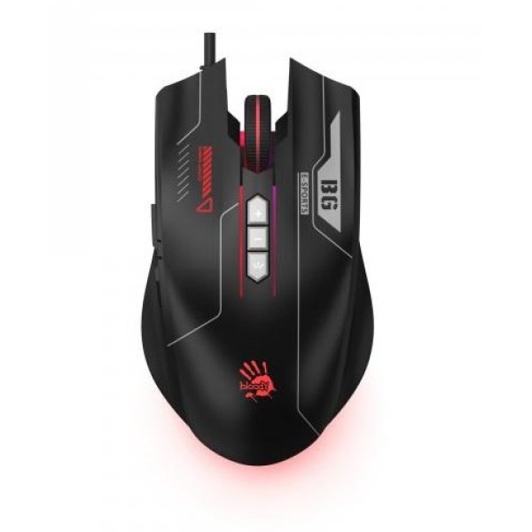 Миша Bloody ES7, Esports Black, USB, оптична (сенсор PixArt), 100-6000 cpi, 15G, 45 IPS, RGB підсвічування, 8 програмованих кнопок, 1.8 м