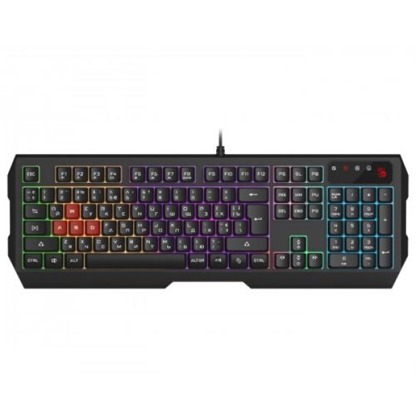 Клавіатура Bloody B135N, Black, USB, ігрова, неонове підсвічування