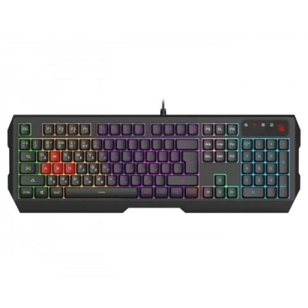 Клавіатура Bloody B140N, Black, USB, ігрова, неонове підсвічування