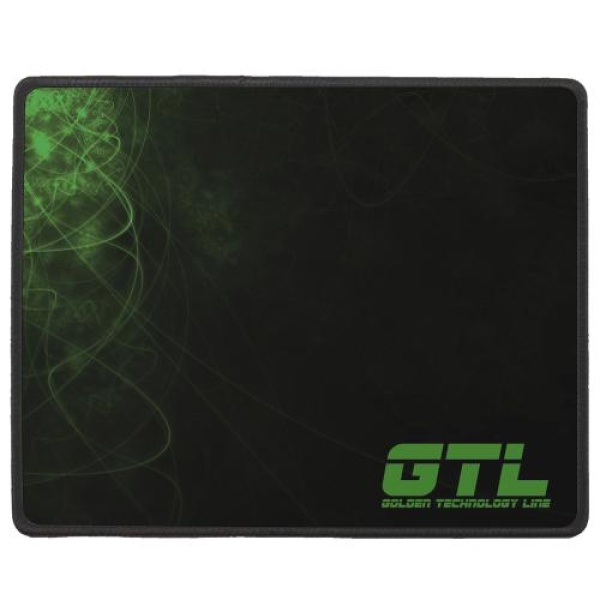 Килимок GTL Gaming S, Black-Green , 250x210х2 мм, антиковзна основа, захист від вологи