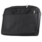Сумка для ноутбука 17.3" Okade B023, Black, нейлон, додатковий захист відсіку для ноутбука, плечовий ремінь, металева блискавка, велика кишеня для аксесуарів, тримач для валізи