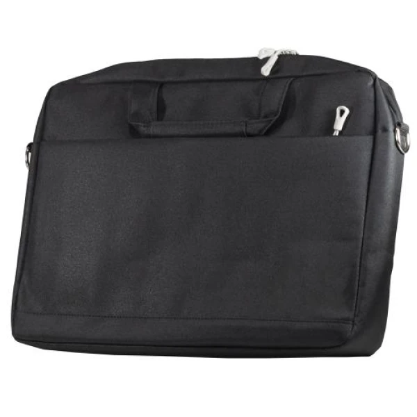 Сумка для ноутбука 17.3" Okade B023, Black, нейлон, додатковий захист відсіку для ноутбука, плечовий ремінь, металева блискавка, велика кишеня для аксесуарів, тримач для валізи