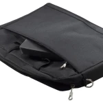 Сумка для ноутбука 17.3" Okade B023, Black, нейлон, додатковий захист відсіку для ноутбука, плечовий ремінь, металева блискавка, велика кишеня для аксесуарів, тримач для валізи - Зображення 5