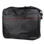 Сумка для ноутбука 16" Okade 8709, Black, нейлон, металева блискавка, велика кишеня для аксесуарів