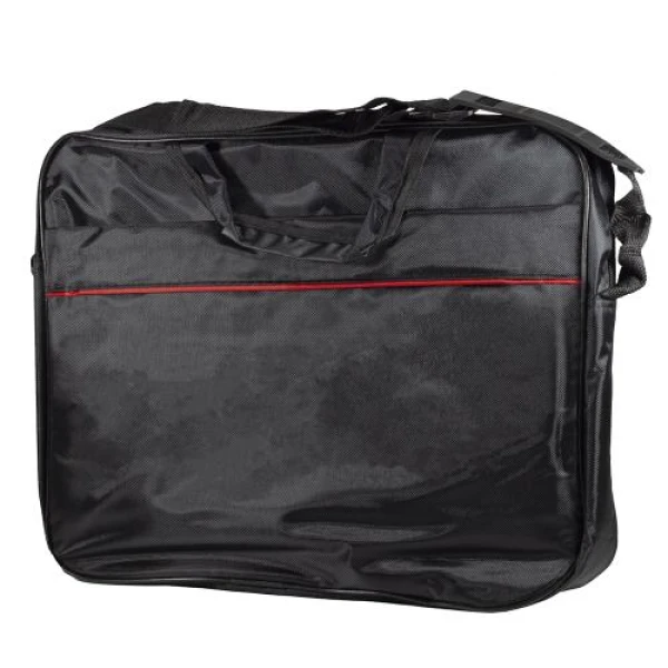 Сумка для ноутбука 16" Okade 8709, Black, нейлон, металева блискавка, велика кишеня для аксесуарів