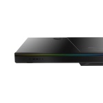 Комп'ютерний стіл ALmordor E140G Black, Gaming Desk, EATX / ATX / Micro ATX, CPU - 135 мм / VGA - 370 мм, 2xUSB 3.0, 1xType-C, 2in1 audio, RGB-підсвічування, PD Fast Charge, беспроводная зарядка (Qi), алюминий, закаленное стекло, сталь - Зображення 4