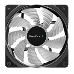 Вентилятор 120 мм, DeepCool RF120 FS, Black, 120x120x25 мм, RGB підсвічування, 500-1500 об/хв, до 27 дБ, 4-pin (PWM), гідродинамічний підшипник (DP-FLED3-RF120-FS) - Зображення 3