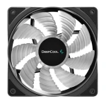 Вентилятор 120 мм, DeepCool RF120 FS, Black, 120x120x25 мм, RGB підсвічування, 500-1500 об/хв, до 27 дБ, 4-pin (PWM), гідродинамічний підшипник (DP-FLED3-RF120-FS) - Зображення 3