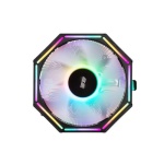 Кулер для процесора 2E Gaming Air Cool AC120ZP RGB, алюміній, 1x120 мм RGB PWM, для Intel 115x/1200/1700, AMD AMx/FMx, до 95 Вт (2E-AC120ZP-RGB) - Зображення 2