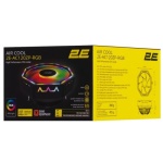 Кулер для процесора 2E Gaming Air Cool AC120ZP RGB, алюміній, 1x120 мм RGB PWM, для Intel 115x/1200/1700, AMD AMx/FMx, до 95 Вт (2E-AC120ZP-RGB) - Зображення 7