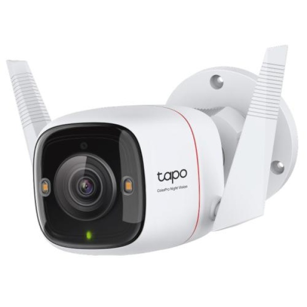 IP камера TP-Link Tapo C325WB, White, 4 Мп (2688x1520), 1/1.79" CMOS, H.264, f/1.0, WiFi (2.4 GHz), кут огляду 127°, день/ніч, двосторонній аудіозв'язок , microSD, IP66, iOS 10+ / Android 5.0+