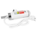 Водонагрівач проточний Holmer HHW-411PL, White, 3000W, механічне керування, IPX4, LED дисплей, захист від включення без води, захист від перегріву - Зображення 8