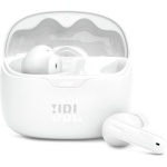 Навушники бездротові JBL Tune Beam, White, Bluetooth, мікрофон, акумулятор 70 mAh, чохол з функцією зарядки, технологія "JBL Pure Bass Sound" (JBLTBEAMWHT)