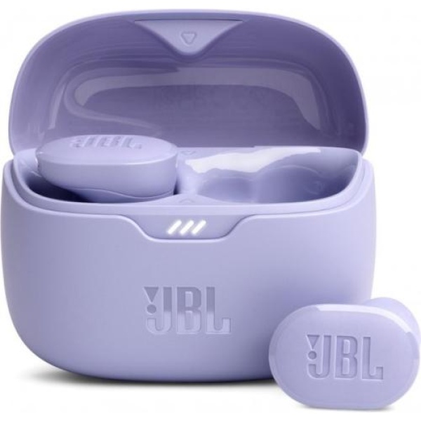 Навушники бездротові JBL Tune Buds, Purple, Bluetooth, мікрофон, акумулятор 70 mAh, чохол з функцією зарядки, технологія "JBL Pure Bass Sound" (JBLTBUDSPUR)