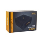 Блок живлення 600 Вт, GTL Gaming Star, Black, 120 мм, 2xMolex / 4xSATA / 2x6+2-pin / 2x4+4-pin / 1x20+4-pin, захист SCP / OCP / OVP / UVP (GTLGS600BK) - Зображення 5