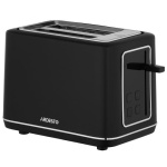 Тостер Ardesto T-K301E, Black, 800W, 2 тости, 2 відділення, 7 режимів підсмажування, дисплей з індикацією часу приготування, автоцентрування, кнопка скасування приготування, підігрів