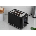 Тостер Ardesto T-K301E, Black, 800W, 2 тости, 2 відділення, 7 режимів підсмажування, дисплей з індикацією часу приготування, автоцентрування, кнопка скасування приготування, підігрів - Зображення 8