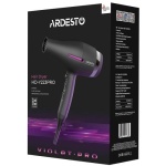 Фен Ardesto HD-Y223PRO, Black, 2200W, 2 швидкості, 3 режими, дифузор, концентратор, функція "Cool Shot", захист від перегріву, Soft Touch покриття - Зображення 6