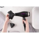 Фен Ardesto HD-Y223PRO, Black, 2200W, 2 швидкості, 3 режими, дифузор, концентратор, функція "Cool Shot", захист від перегріву, Soft Touch покриття - Зображення 8