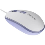 Миша Canyon M-10, White Lavender, USB, оптична, 1000 dpi, 3 кнопки, 1.5 м (CNE-CMS10WL) - Зображення 2