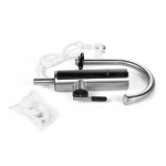 Водонагрівач проточний Holmer HHW-412SL, Inox, 3000W, механічне керування, IPX4, захист від включення без води, захист від перегріву, матеріал корпуса термо-пластик-нержавіюча сталь, автозапобіжник 16А - Зображення 5