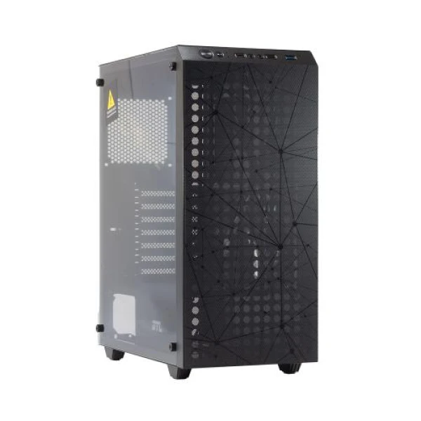 Корпус GTL Gaming "Shield", Black, без БЖ, Mid Tower, ATX / Micro ATX / Mini ITX, 1xUSB 3.0 / 1xUSB 2.0, макс. CPU - 160 мм / VGA - 280 мм, бічна панель із загартованого скла (GTL2625B2)