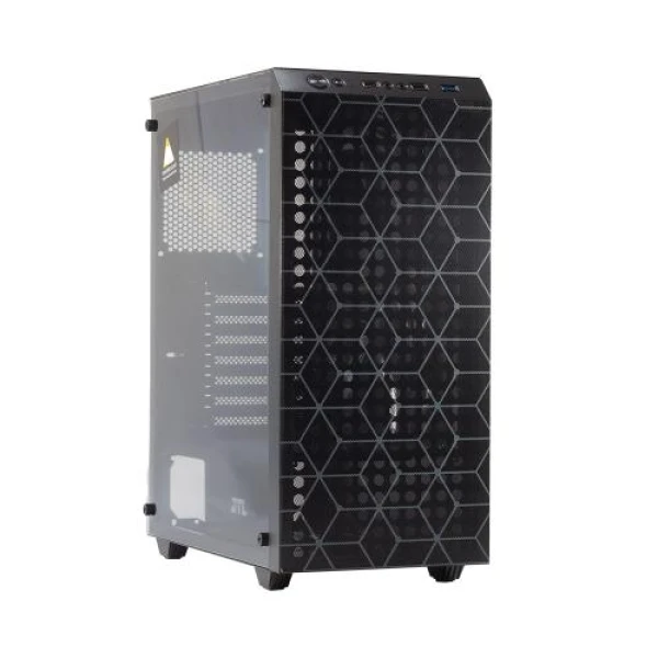 Корпус GTL Gaming "Shield", Black, без БЖ, Mid Tower, ATX / Micro ATX / Mini ITX, 1xUSB 3.0 / 1xUSB 2.0, макс. CPU - 160 мм / VGA - 280 мм, бічна панель із загартованого скла (GTL2625B5)